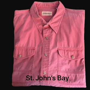 Fun Brick Colored SS St John’s Bay XL Summer Shirt